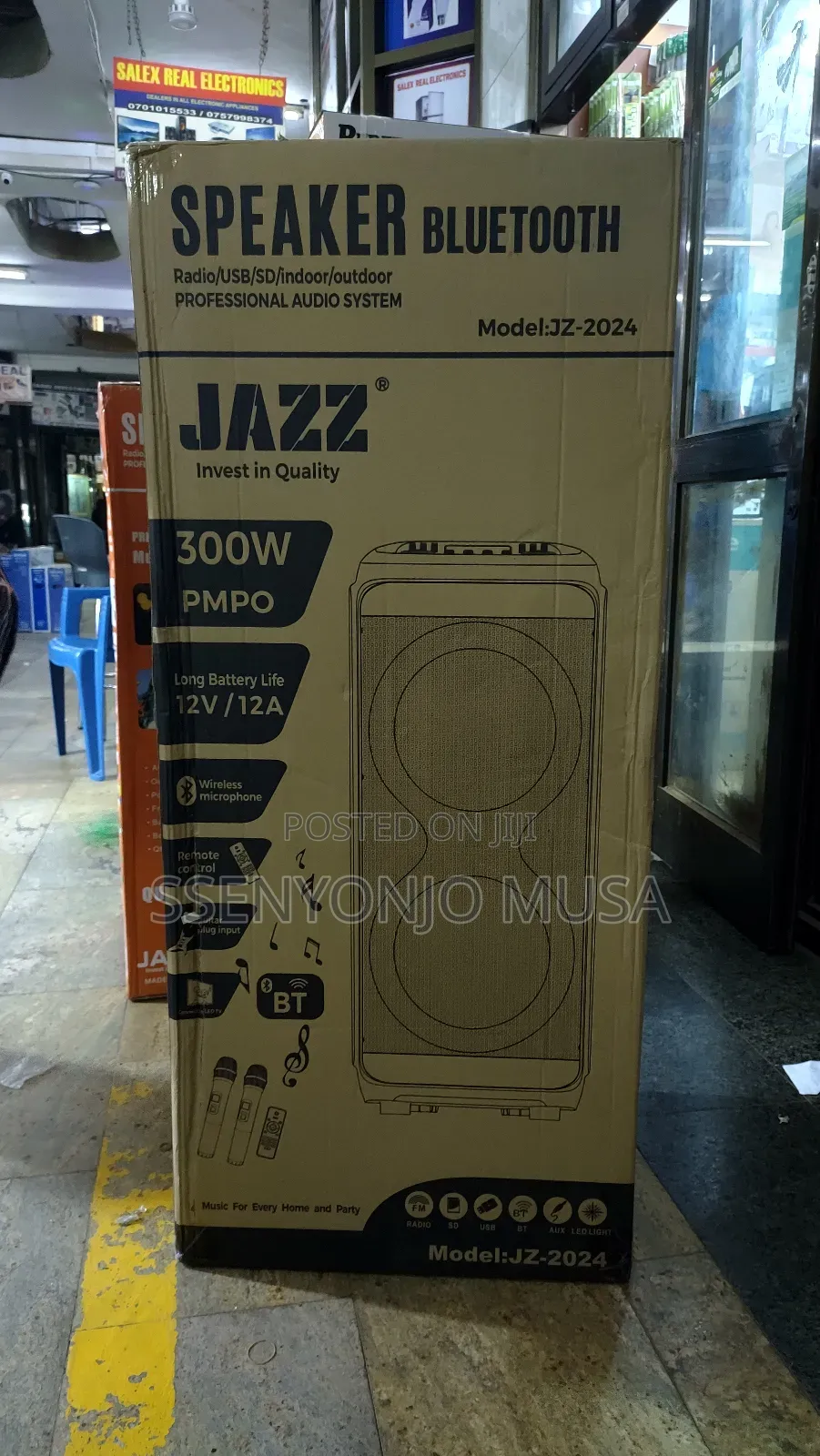 Jazz Jz-2024 100w Premium Bluetooth Speaker With Karaoke