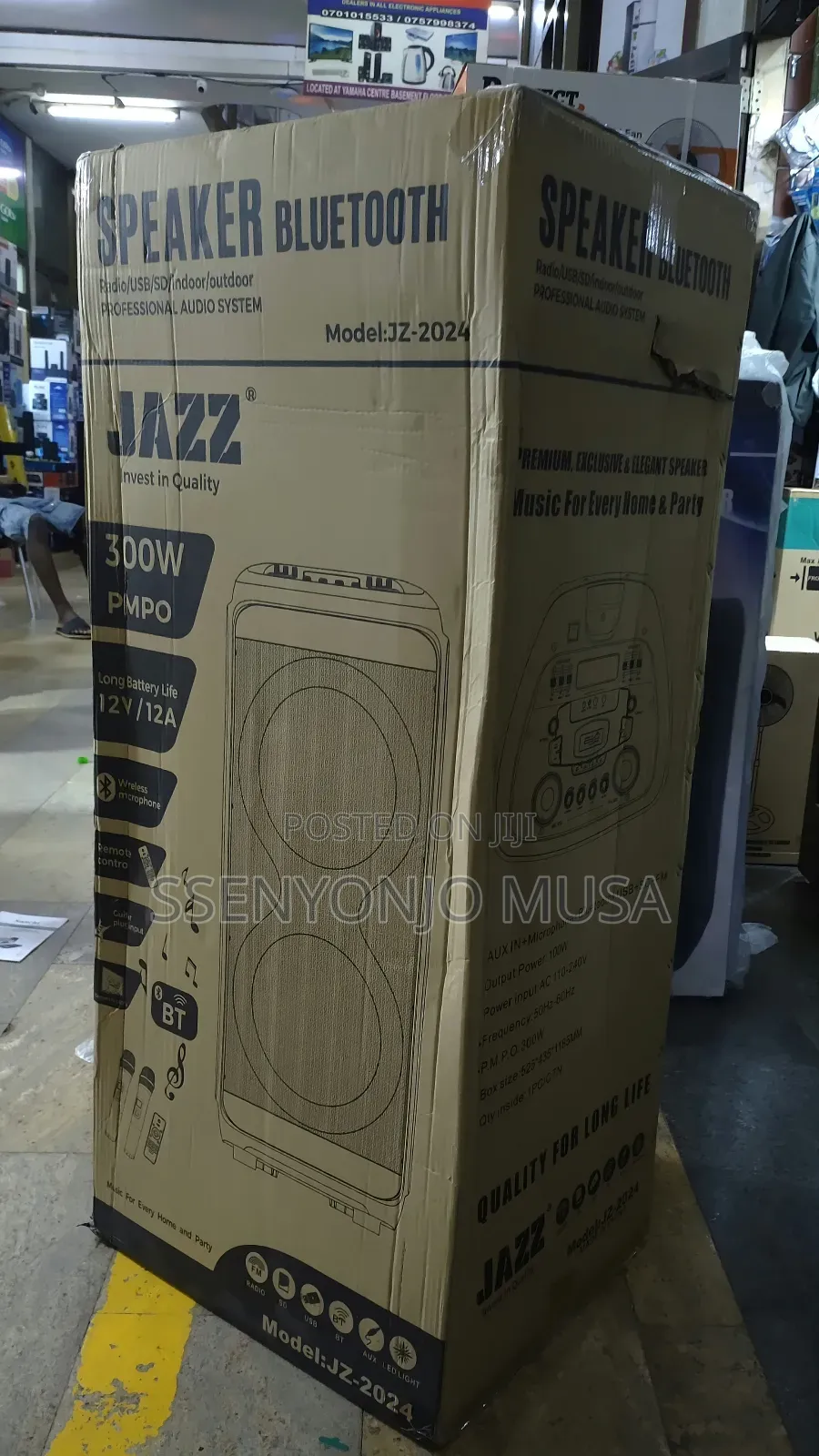 Jazz Jz-2024 100w Premium Bluetooth Speaker With Karaoke
