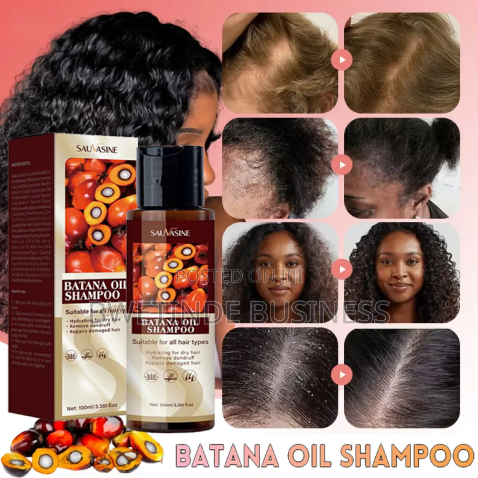 Batana Oil Shampoo for Hair Repair Damaged Hair