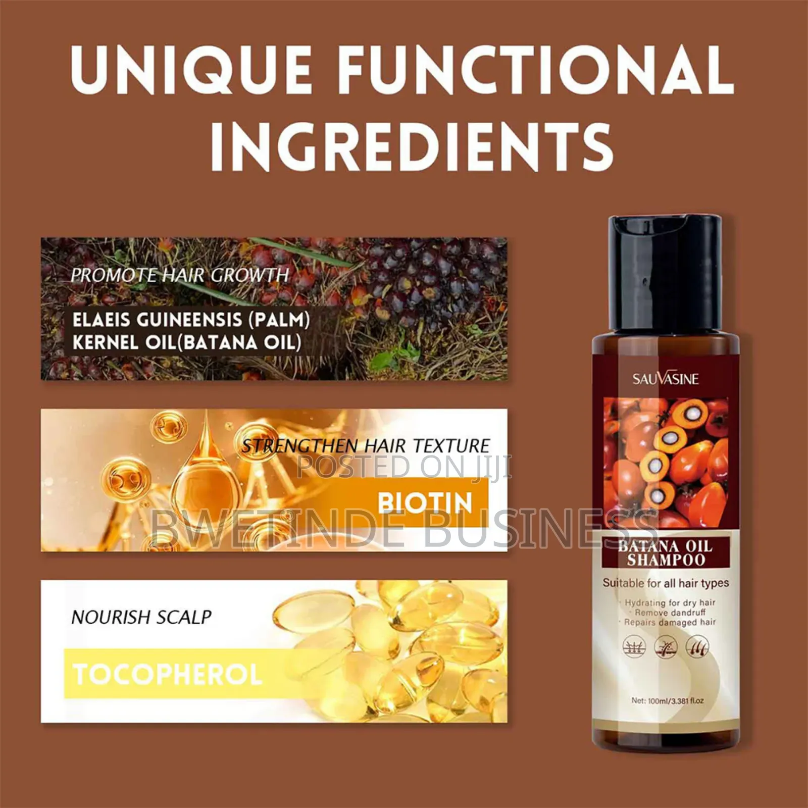 Batana Oil Shampoo for Hair Repair Damaged Hair