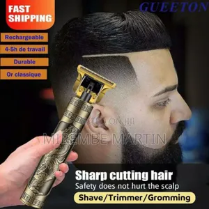 Dragon Monster Rechargeable Metal Hair Clipper Gold