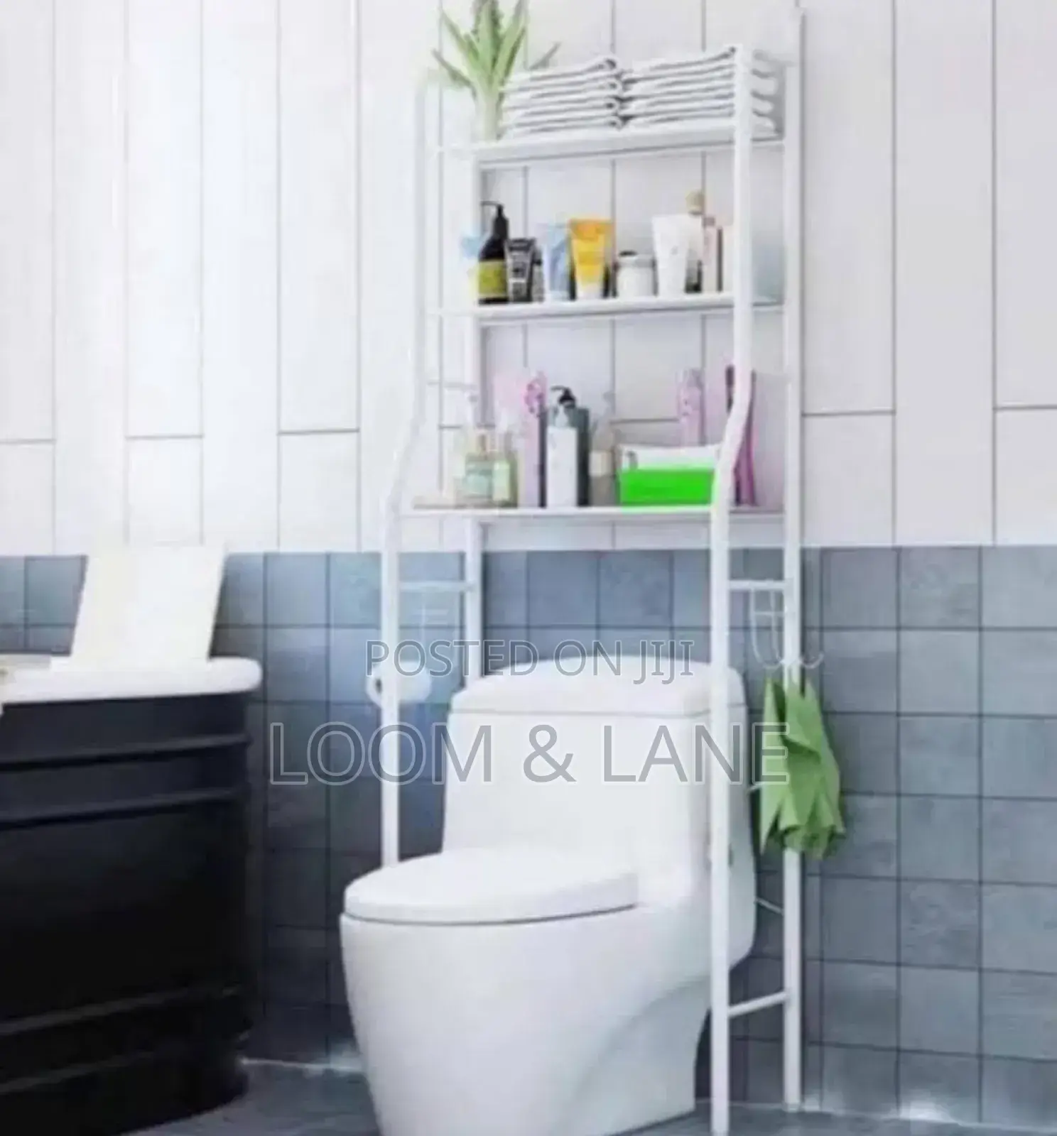 3 Tier Toilet Rack White