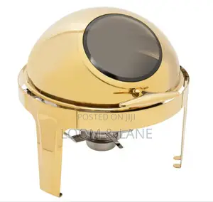 Gold Round Chafing Dish