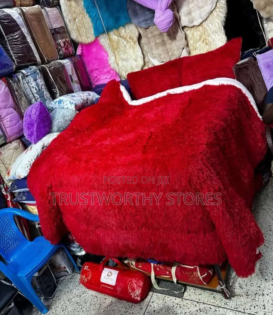 Wool Fluffy Bedcover - 6pcs in 1 (6by6)