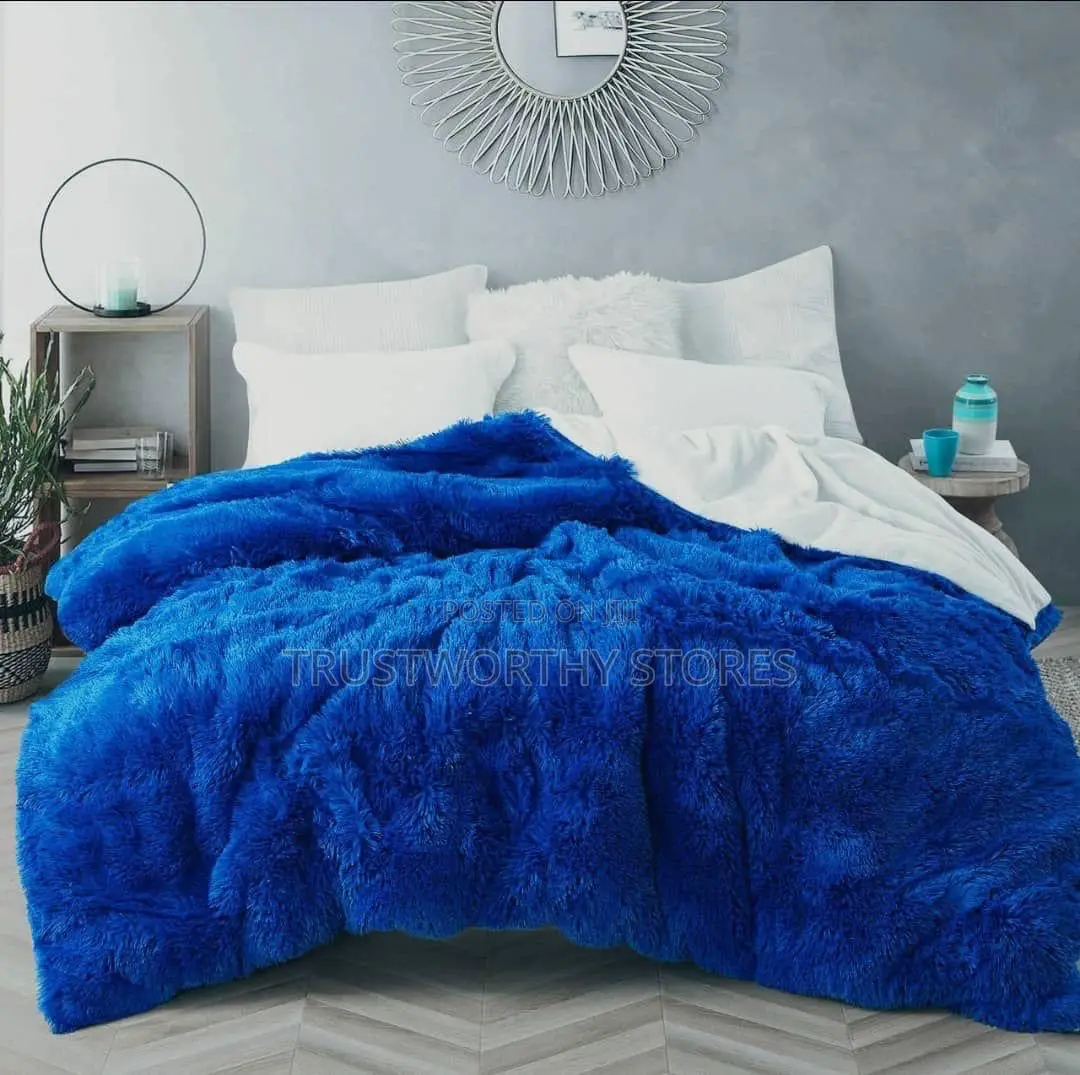Wool Fluffy Bedcover - 6pcs in 1 (6by6)