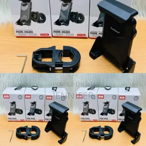 Universal Motorcycle Phone Holder Black