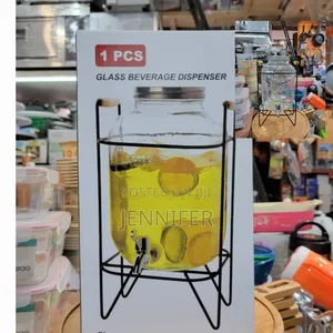 5l Glass Juice Dispenser With Stand