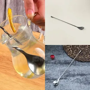 Stainless Steel Twisted Long Bar Spoon