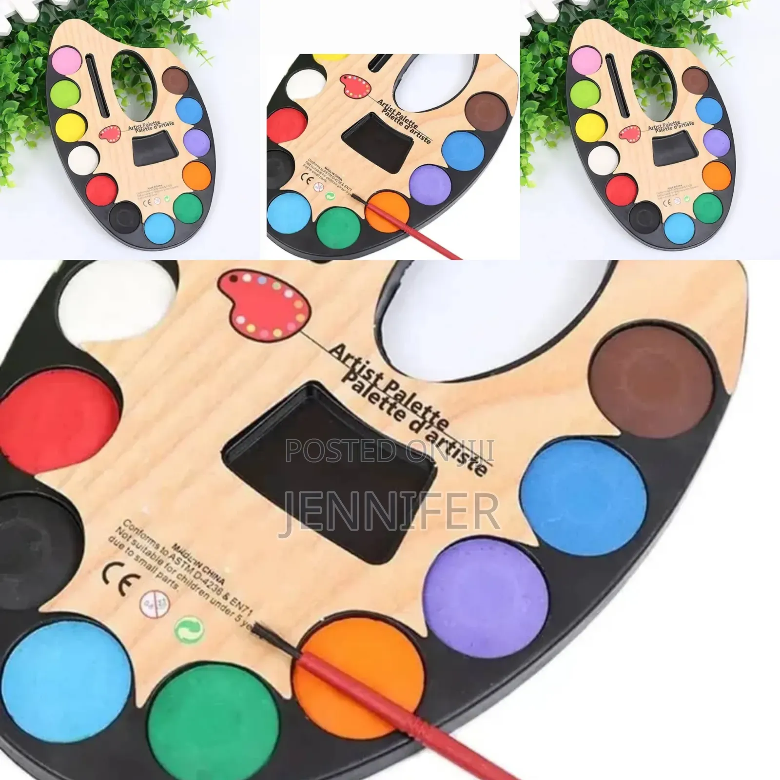 Children Artistic Colour Paint Pallet