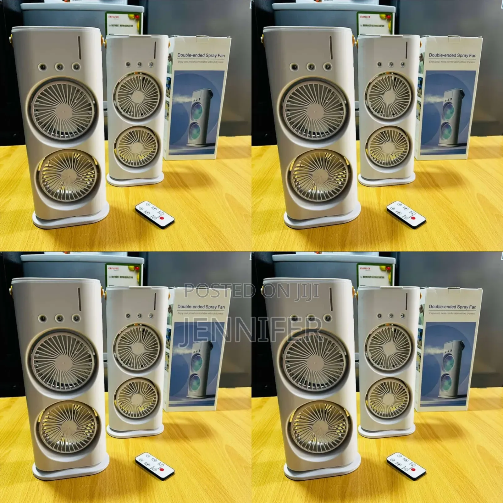 Dual Mist Air Humidifier Cooling Fan