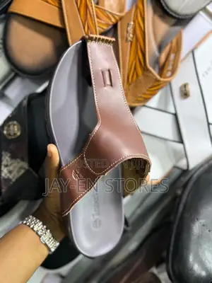 Brown Timberland Open Shoes