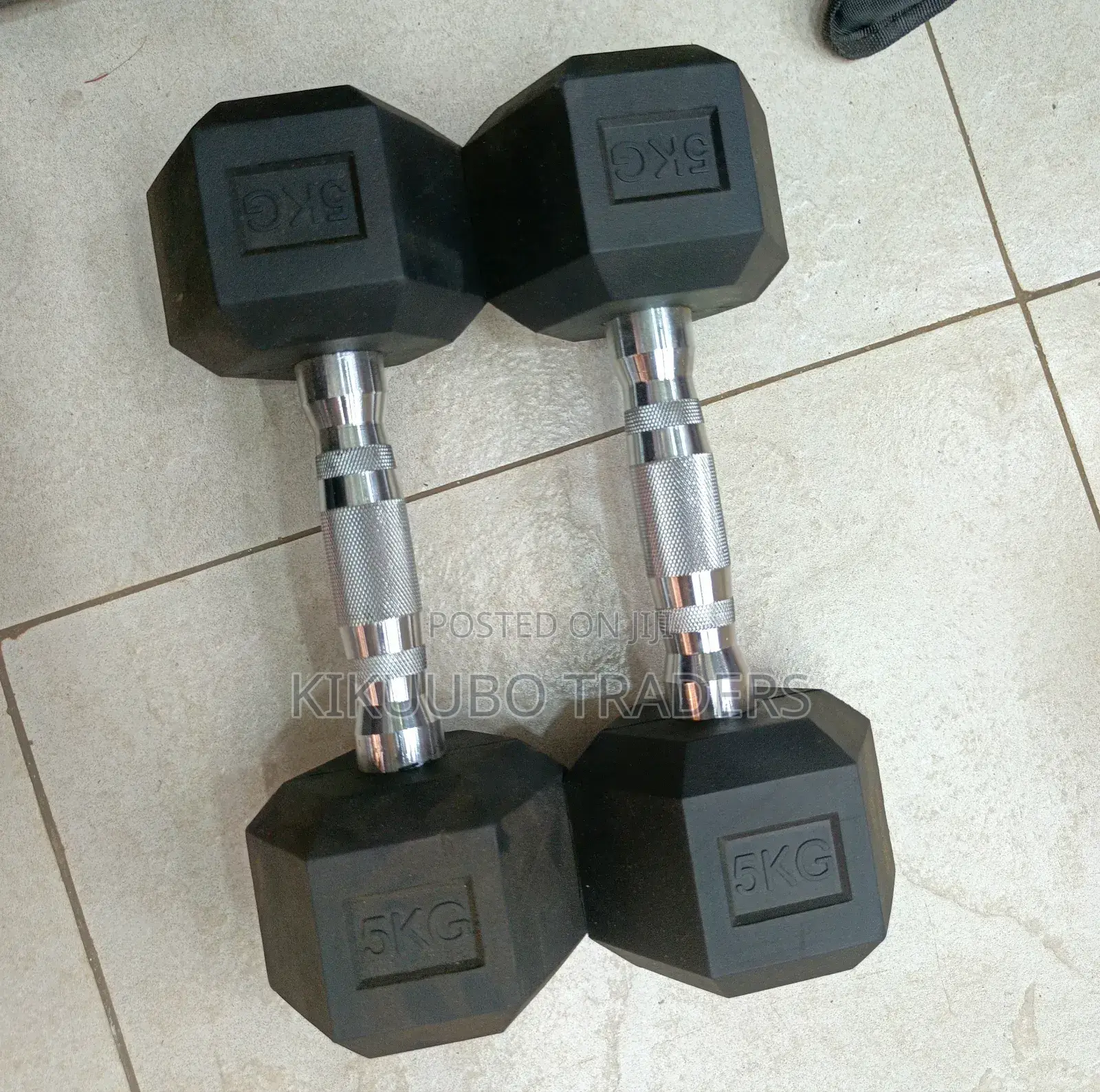5kg Pair Hex Dumbells
