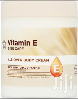 Vitamin E Body Cream for Dry and Very Dry Skin