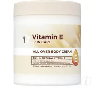 Vitamin E Body Cream for Dry and Very Dry Skin