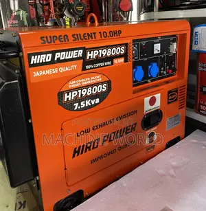 7000 Watts Hiro Power Diesel Silent Generator