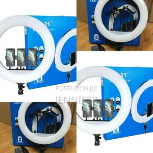 Photo - 21-Inch Super Bright Ring Light With Stand Plus Remote