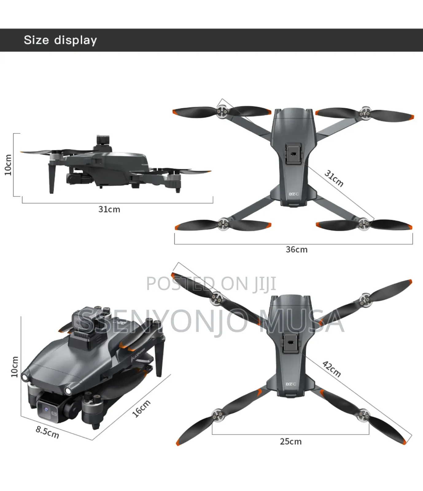 L600 Pro Max Hd Dual Camera Drone With 48 Mins Flight Tim