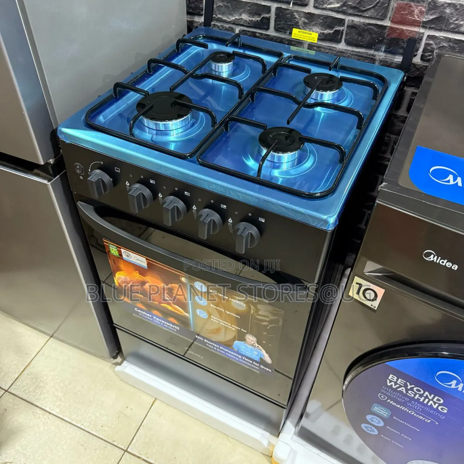 Midea Full Gas Cookers \\ 50cm × 50cm \\ 50tmg4g082-B