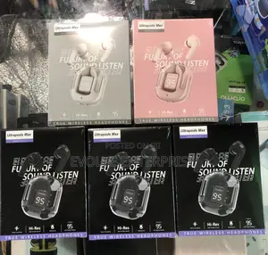 Wireless Headphones Led Power Earphones