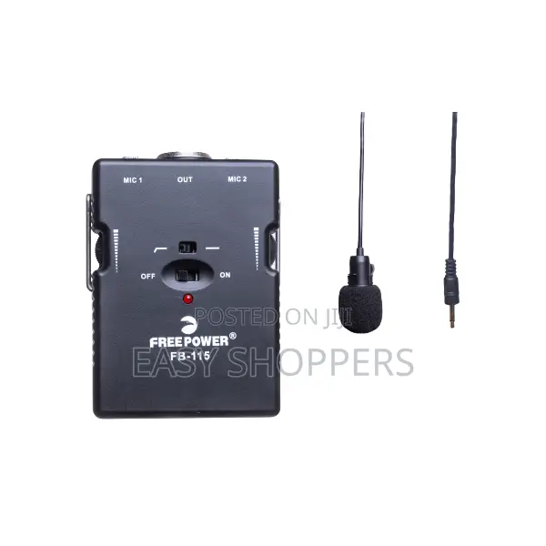 Free Power Fb-115 Audio Amplifier With a Clip-on Microphone