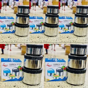 Stainless Steel 3pcs Large Food Warm Lunch Box
