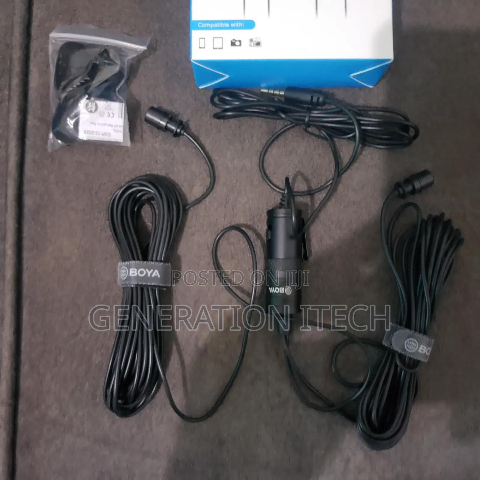 Dual Lavalier Microphone for Cameras, Phones, PCS -M1dm