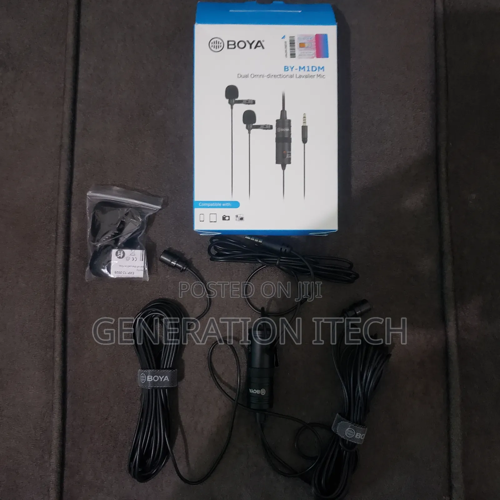 Dual Lavalier Microphone for Cameras, Phones, PCS -M1dm