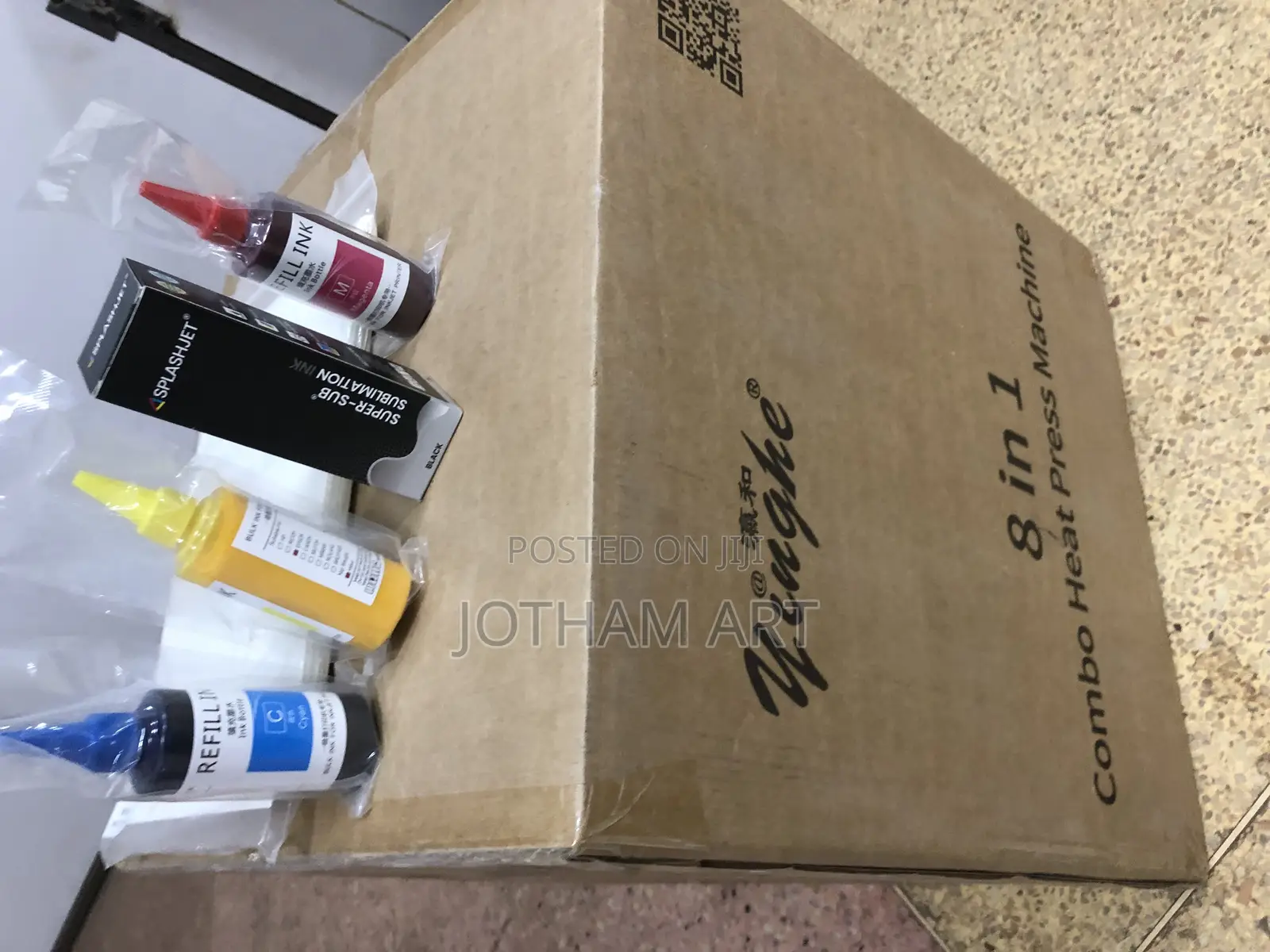 Heat Press 8in1 Combo +Sablimation Inks