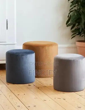 Round Fabric Bar
Stools Chair Footrest Mini Sofa