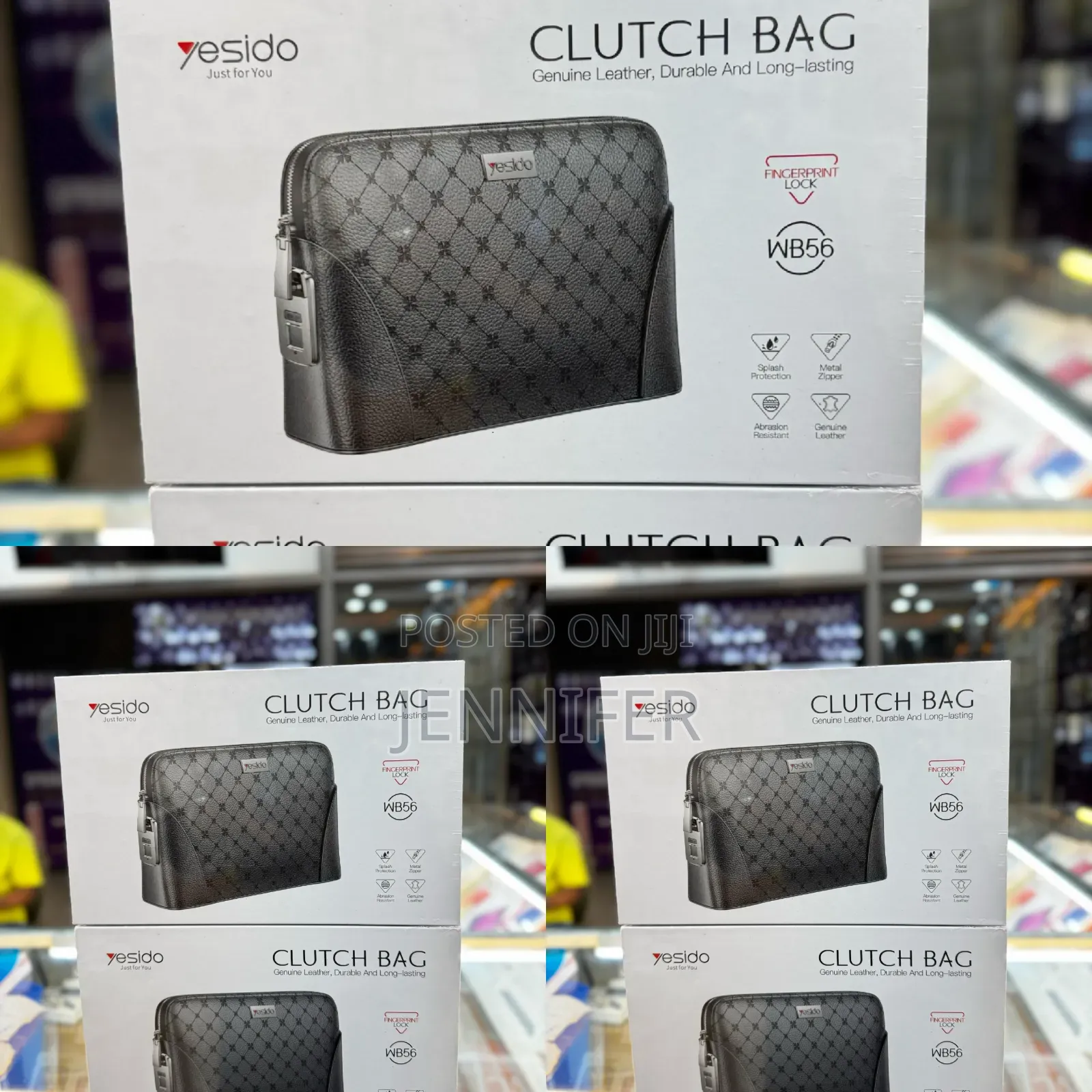 Fingerprint Lock Leather Handbag,Anti Theft Waterproof