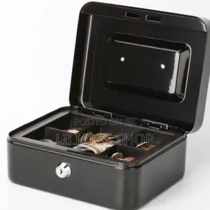 Cash Box With Coin Separator Tray-mult Colour