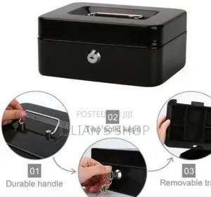 Cash Box With Coin Separator Tray-mult Colour