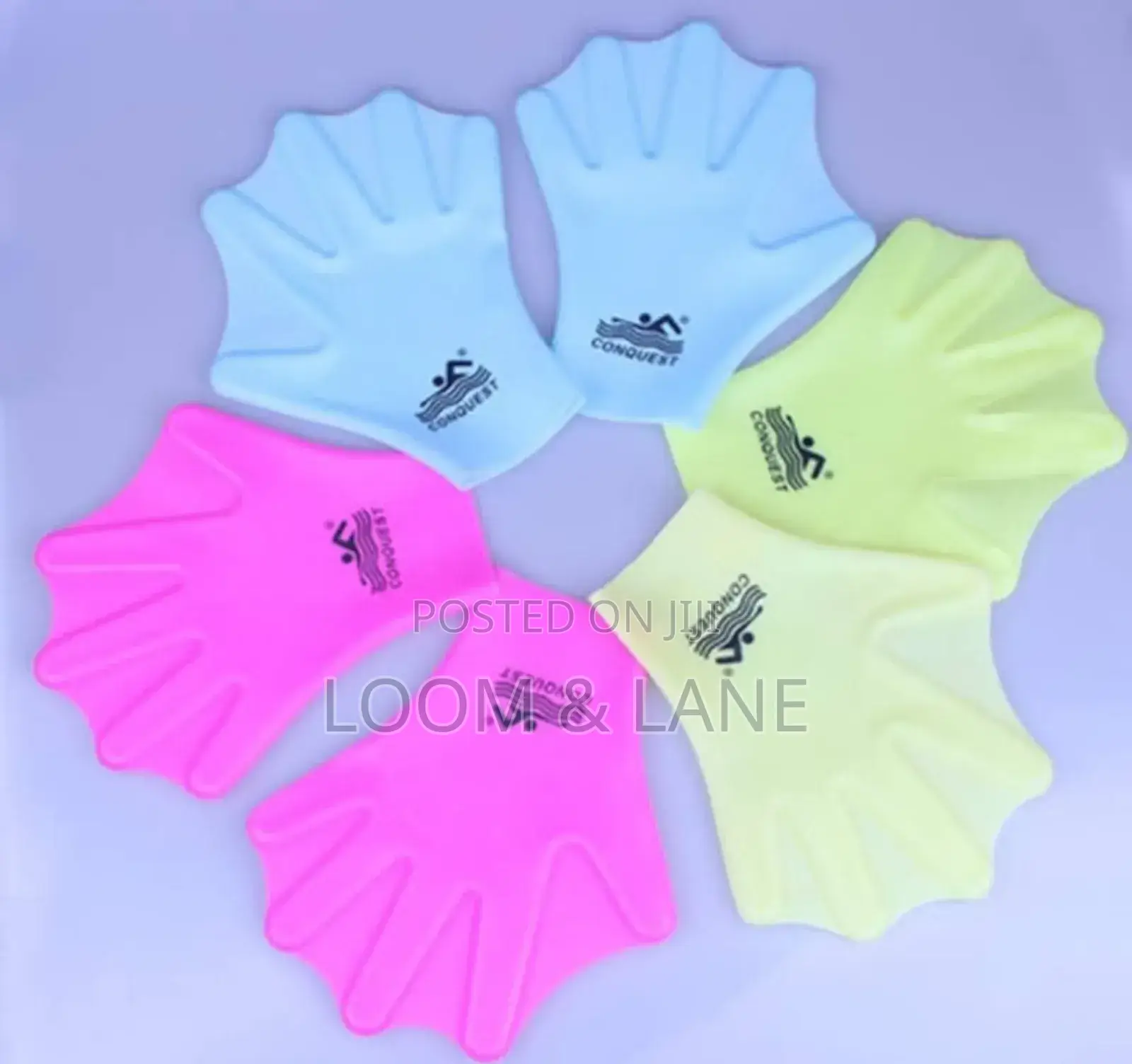 Silicone Webbed Swimming Gloves