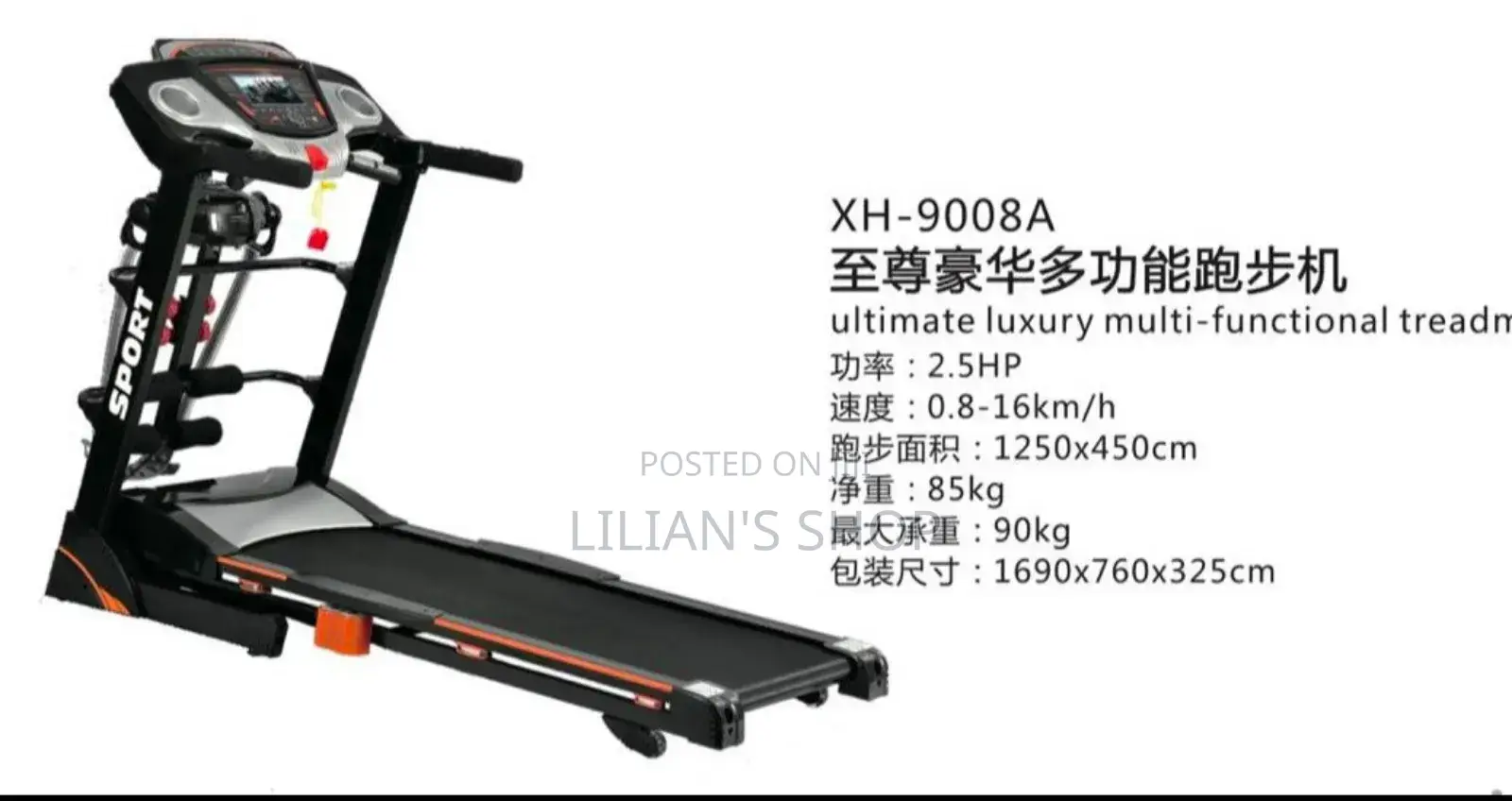 Fitness Hand Grip Pulse Folding Treadmill With Wheels