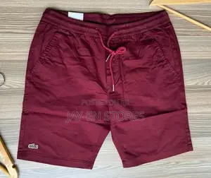 Maroon Lacoste Shorts