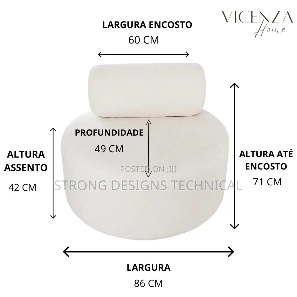 Round / Lounge Chair for Living Rooms/ Boutiques/ Reception