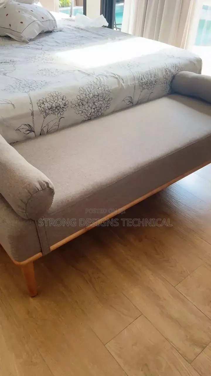 Long Cushioned Bench / Stool / Lounge Chair