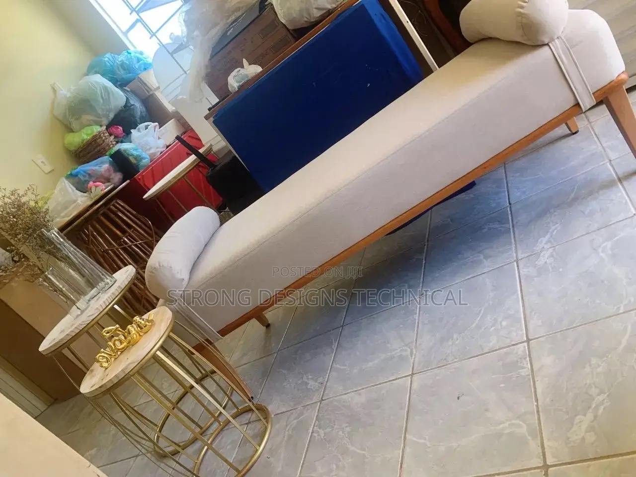 Long Cushioned Bench / Stool / Lounge Chair
