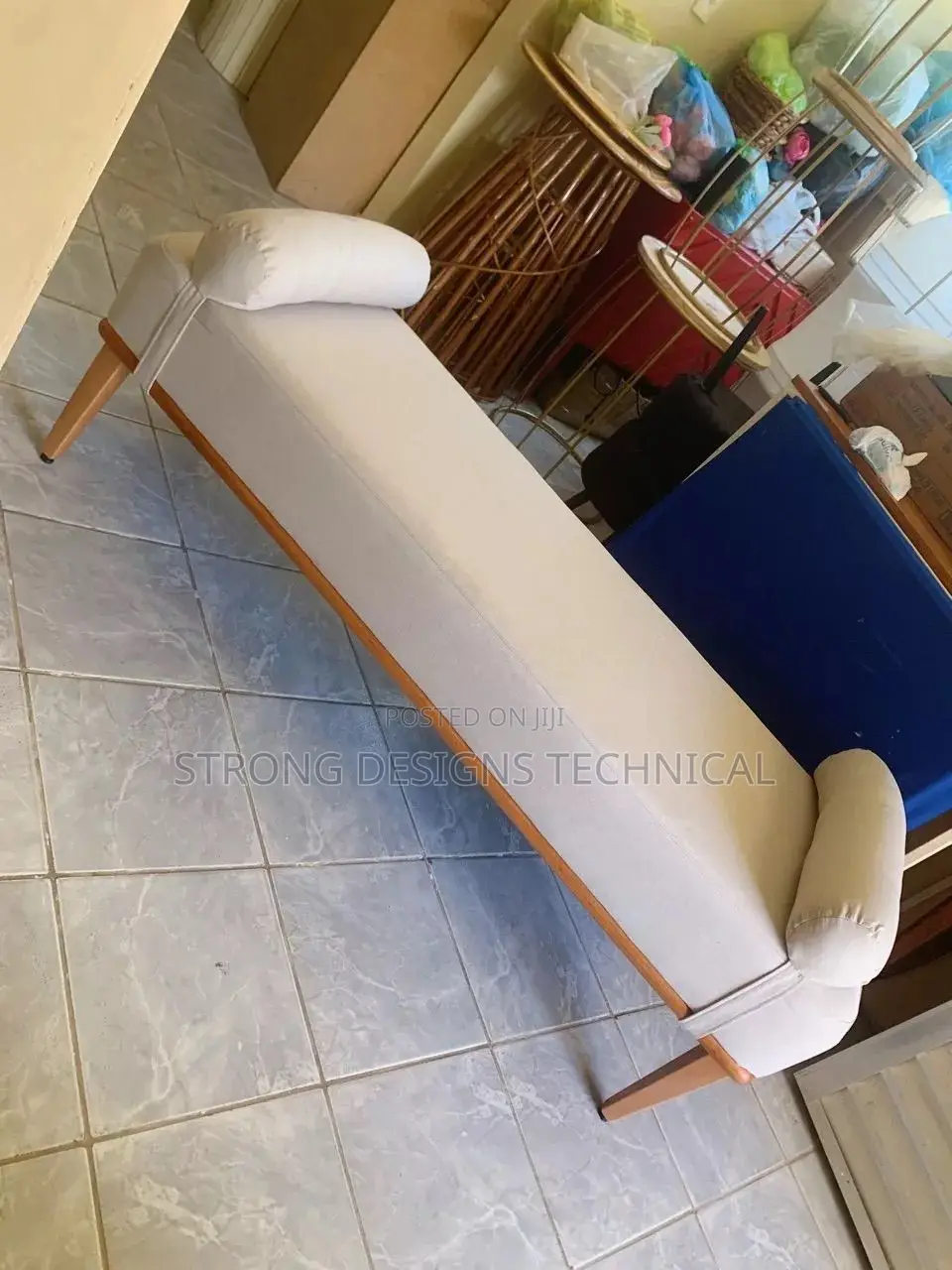 Long Cushioned Bench / Stool / Lounge Chair