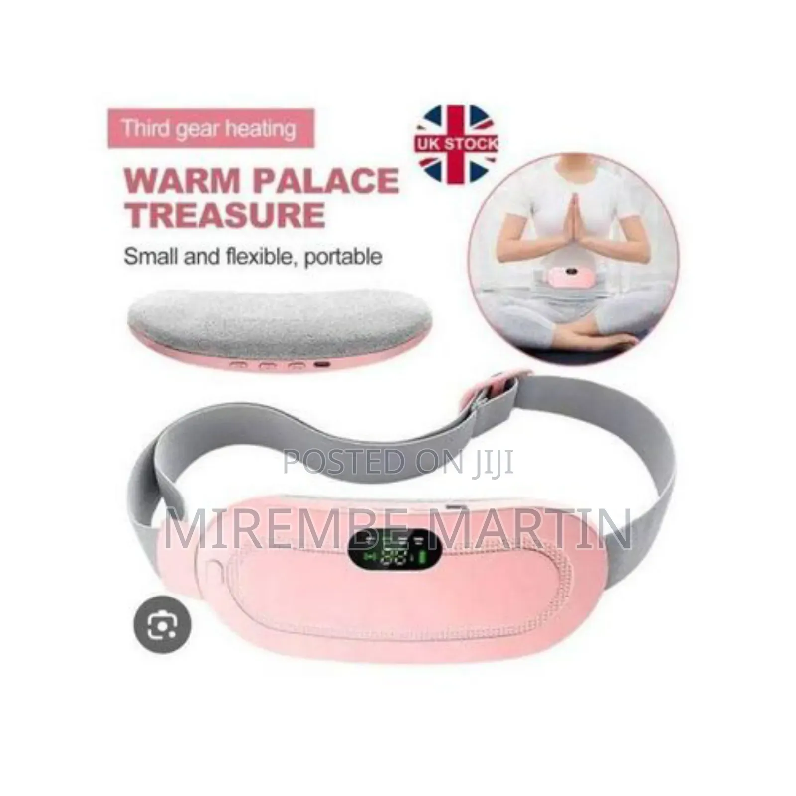 Rechargeable Usb Period Cramps Pain Relief Belt Massager