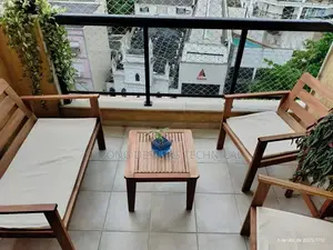 Garden / Balcony Set 2 Chairs, 1 Bench and T Table.