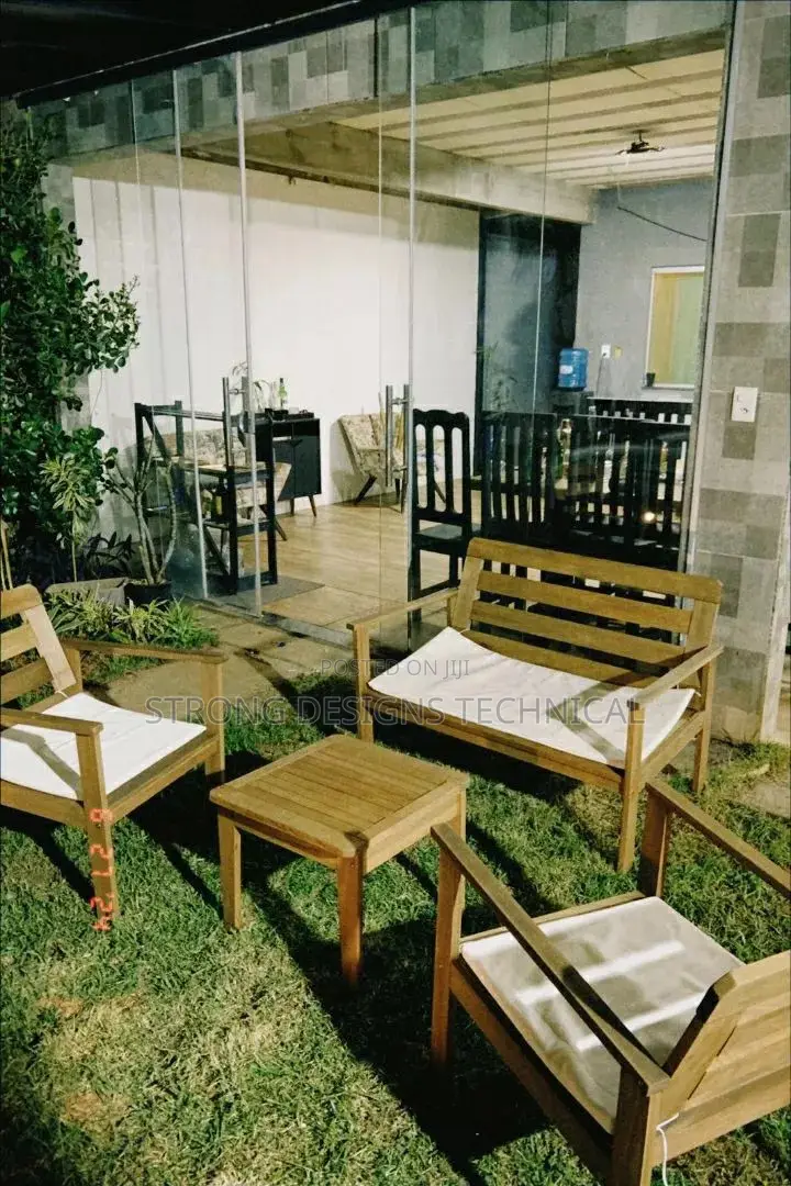Garden / Balcony Set 2 Chairs, 1 Bench and T Table.
