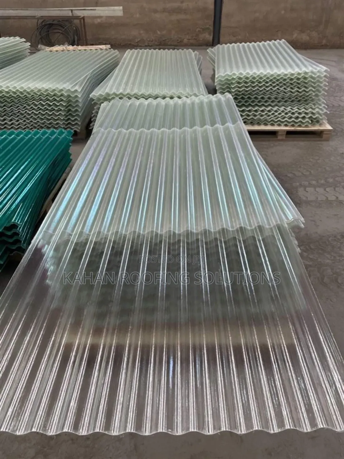 Transparent Fiber Roofing Sheets - Ordinary Corrugation