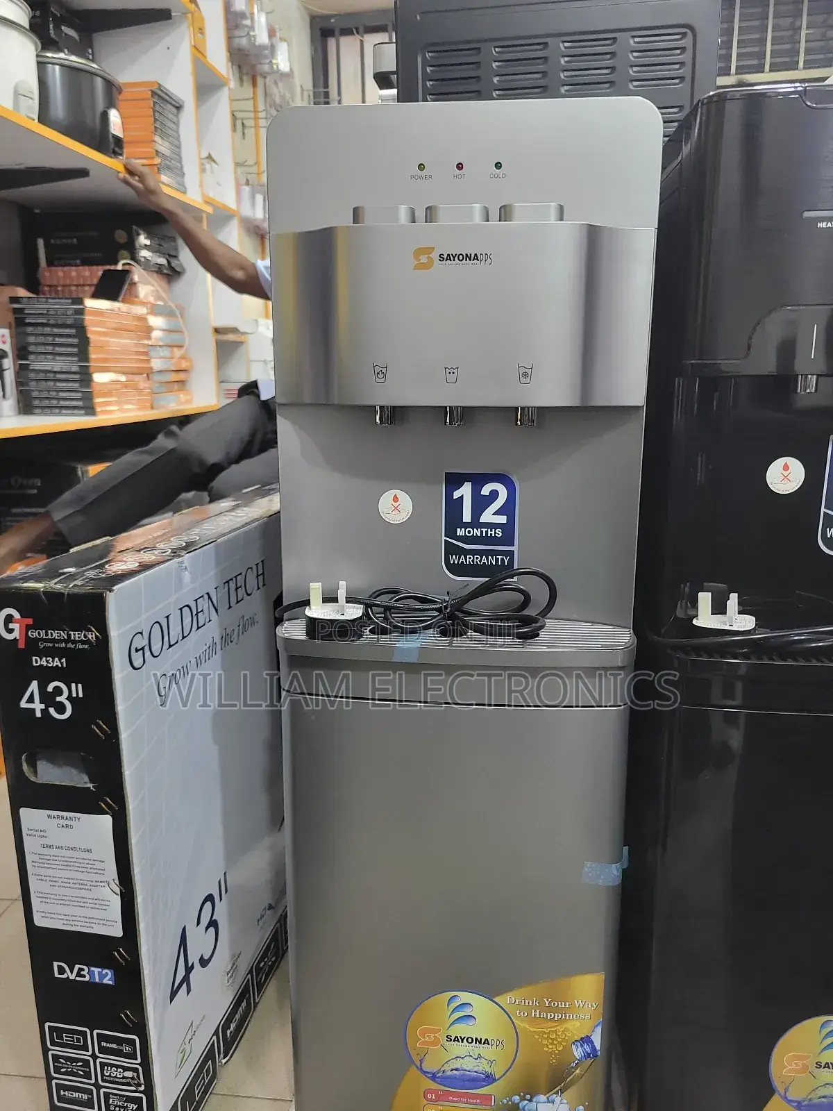 Sayona 3 Tap Water Dispenser - Silver