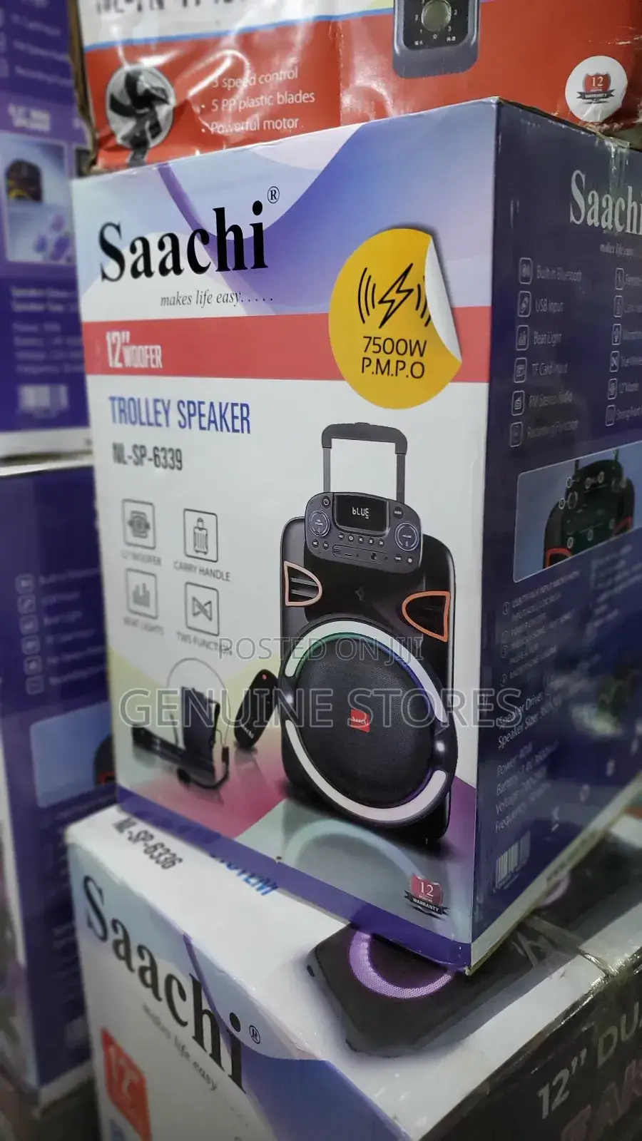 Saachi Portable Rechargeable Speaker With a Free Microphone.