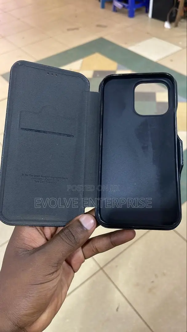 Luxury Genuine Leather Wallet Case for iPhone 14 Pro Max