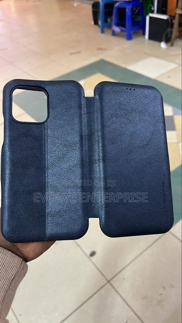 Luxury Genuine Leather Wallet Case for iPhone 14 Pro Max
