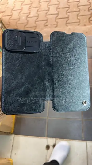 Luxury Genuine Leather Wallet Case for iPhone 14 Pro Max