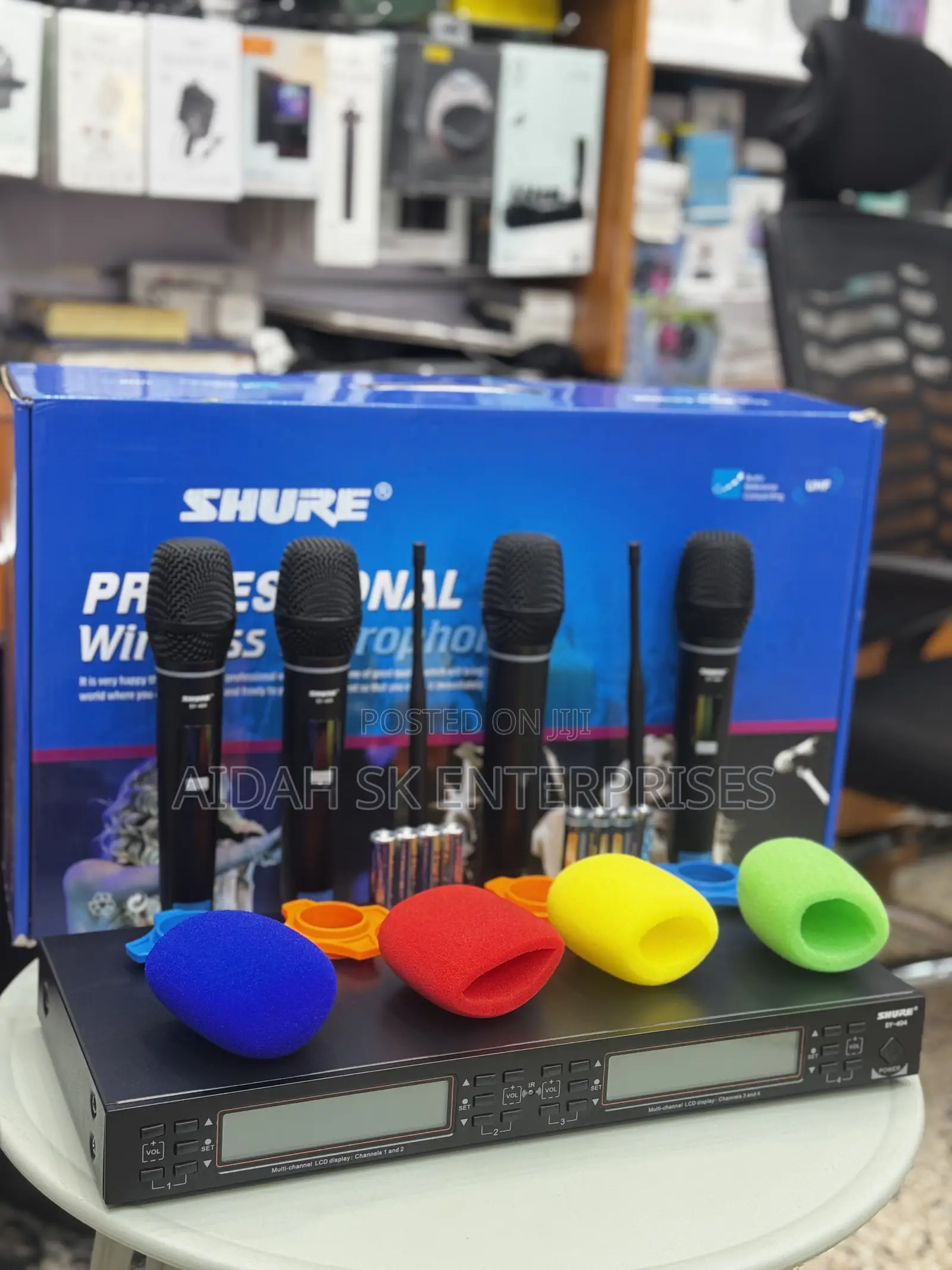 4 Channel Uhf Wireless Microphone System for Shure