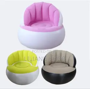 Comfortable Chair Pouf With Backrest